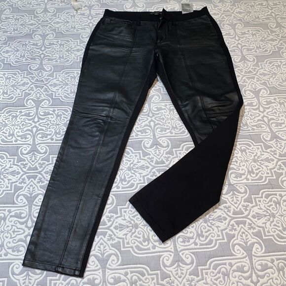 Banana Republic Pants - Banana republic faux leather front pants​